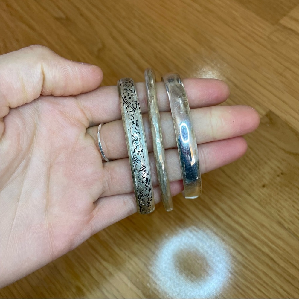 Real silver bangles - Picture 6 of 6
